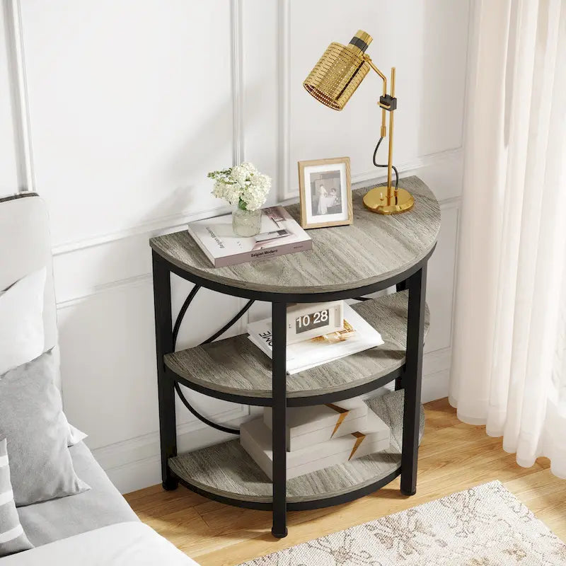 Table d'appoint demi-ronde, Table d'appoint étroite à 3 niveaux