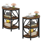 Table d'appoint demi-ronde, Table d'appoint étroite à 3 niveaux