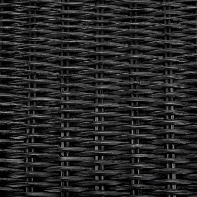 Repose-pieds en osier marron foncé