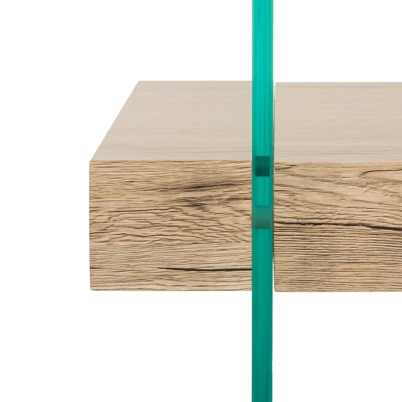 Table basse moderne en verre – 43,3 x 23,6 x 16,5 pouces – 43 de large x 24 de profondeur x 17 de haut