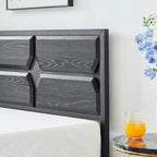 Cadre de lit plateforme double/grand/très grand avec tête de lit en bois, matelas sans ressort requis, facile à assembler.