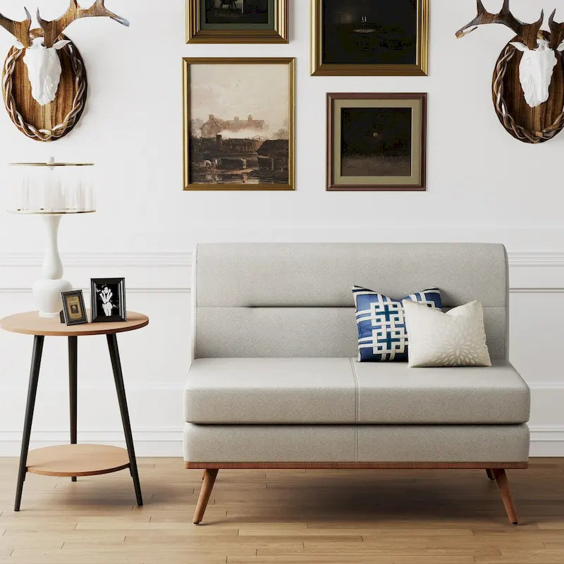 Causeuse, petit canapé moderne et confortable pour la chambre et le salon, petite causeuse pour petits espaces, montage facile