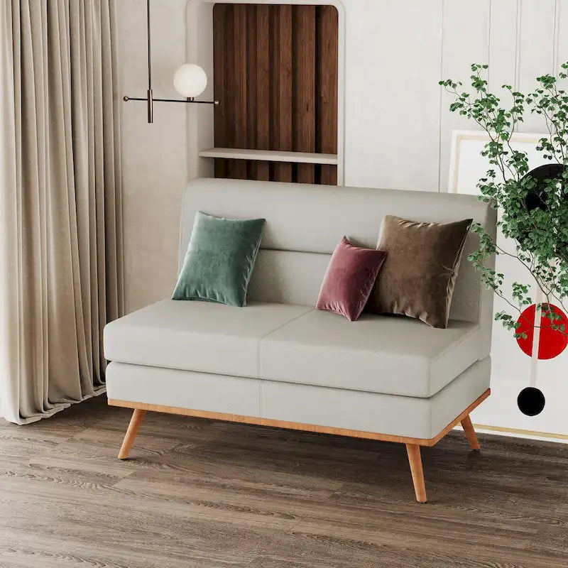Causeuse, petit canapé moderne et confortable pour la chambre et le salon, petite causeuse pour petits espaces, montage facile