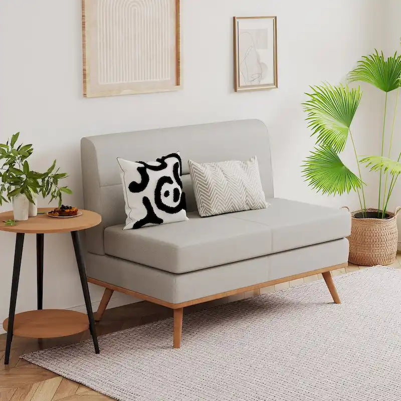 Causeuse, petit canapé moderne et confortable pour la chambre et le salon, petite causeuse pour petits espaces, montage facile