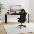 Fauteuil de jeu ergonomique inclinable avec dossier haut, pivotant, roulant, avec appuie-tête et support lombaire