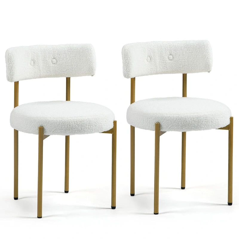 Chaises de salle à manger, chaises de cuisine modernes du milieu du siècle, lot de 2