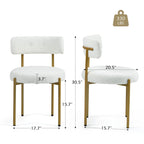 Chaises de salle à manger, chaises de cuisine modernes du milieu du siècle, lot de 2