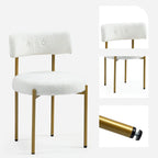 Chaises de salle à manger, chaises de cuisine modernes du milieu du siècle, lot de 2
