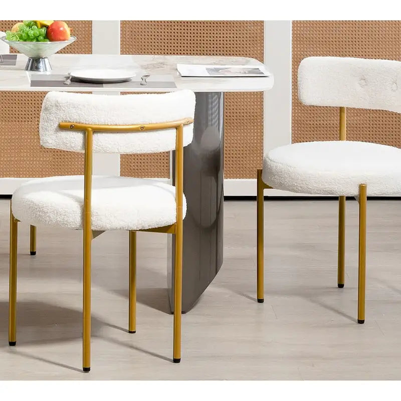 Chaises de salle à manger, chaises de cuisine modernes du milieu du siècle, lot de 2