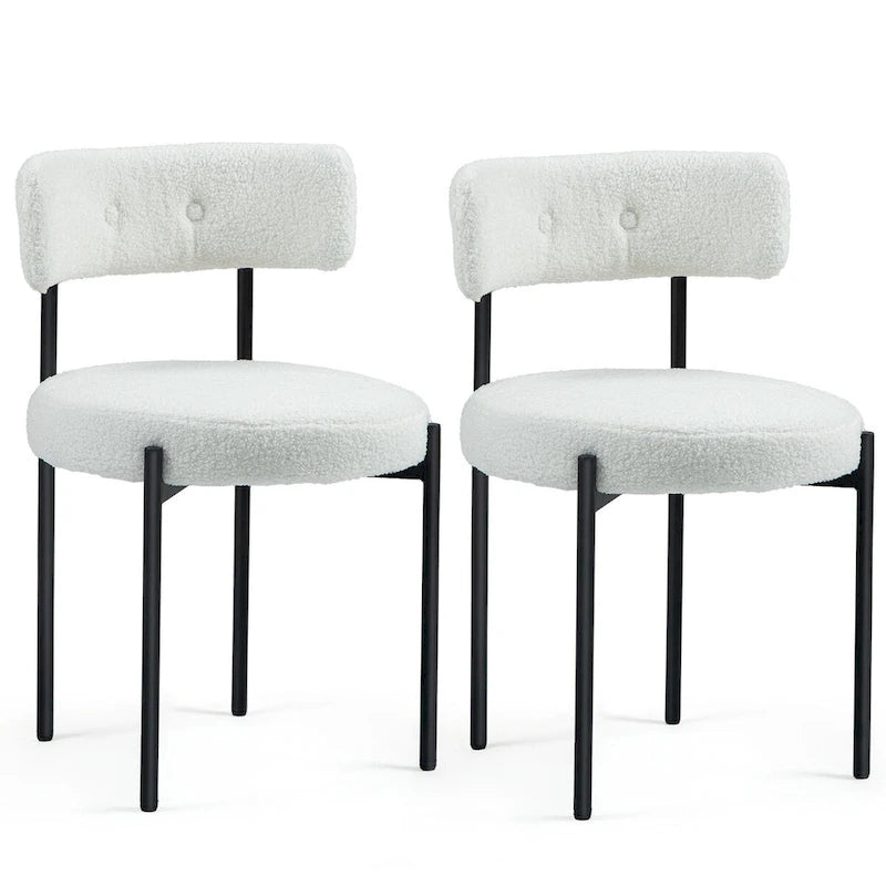 Chaises de salle à manger, chaises de cuisine modernes du milieu du siècle, lot de 2