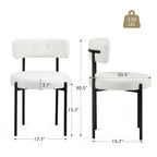 Chaises de salle à manger, chaises de cuisine modernes du milieu du siècle, lot de 2