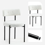 Chaises de salle à manger, chaises de cuisine modernes du milieu du siècle, lot de 2