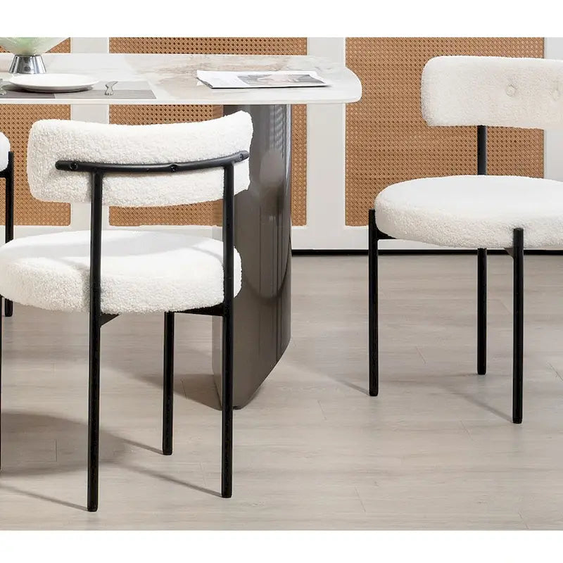 Chaises de salle à manger, chaises de cuisine modernes du milieu du siècle, lot de 2