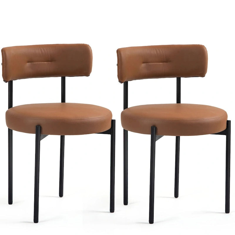 Chaises de salle à manger, chaises de cuisine modernes du milieu du siècle, lot de 2