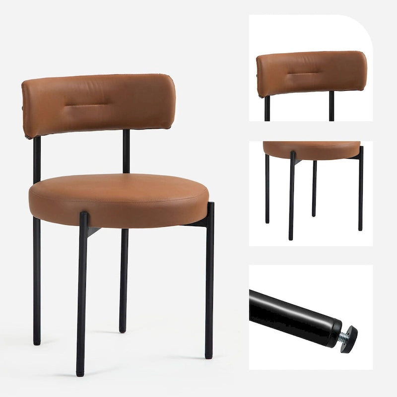 Chaises de salle à manger, chaises de cuisine modernes du milieu du siècle, lot de 2