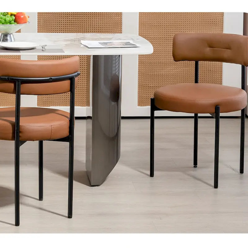 Chaises de salle à manger, chaises de cuisine modernes du milieu du siècle, lot de 2