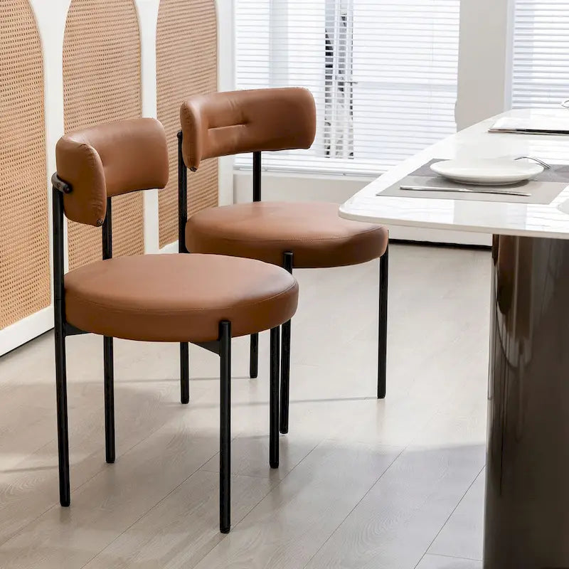 Chaises de salle à manger, chaises de cuisine modernes du milieu du siècle, lot de 2