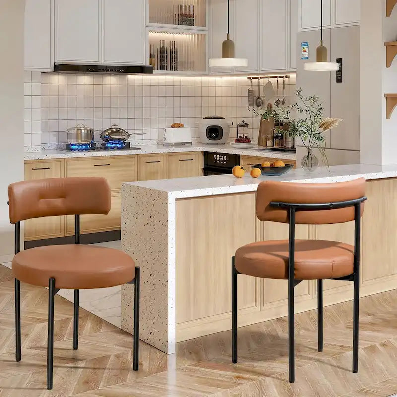 Chaises de salle à manger, chaises de cuisine modernes du milieu du siècle, lot de 2