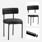 Chaises de salle à manger, chaises de cuisine modernes du milieu du siècle, lot de 2