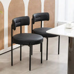 Chaises de salle à manger, chaises de cuisine modernes du milieu du siècle, lot de 2