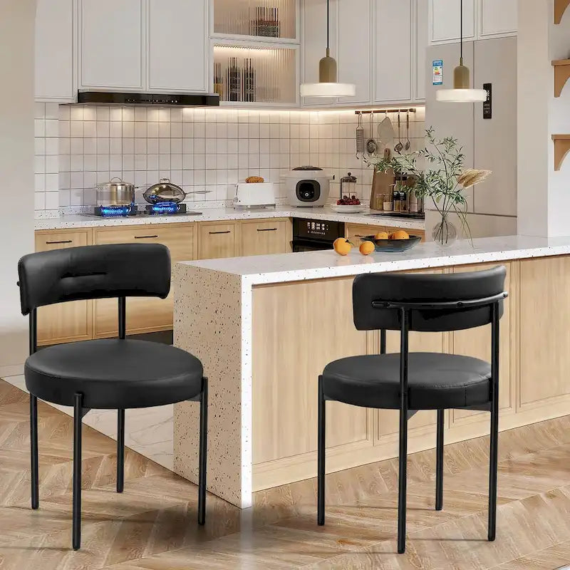 Chaises de salle à manger, chaises de cuisine modernes du milieu du siècle, lot de 2