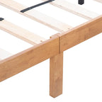 Cadre de lit en bois plateforme queen size, pas besoin de sommier tapissier, support à lattes solide.,PasBesoinDeSommier,SupportLattesRenforcé